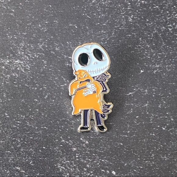 Jack & Oogie Boogie Enamel Pin/ Brooch - Picture 2 of 6